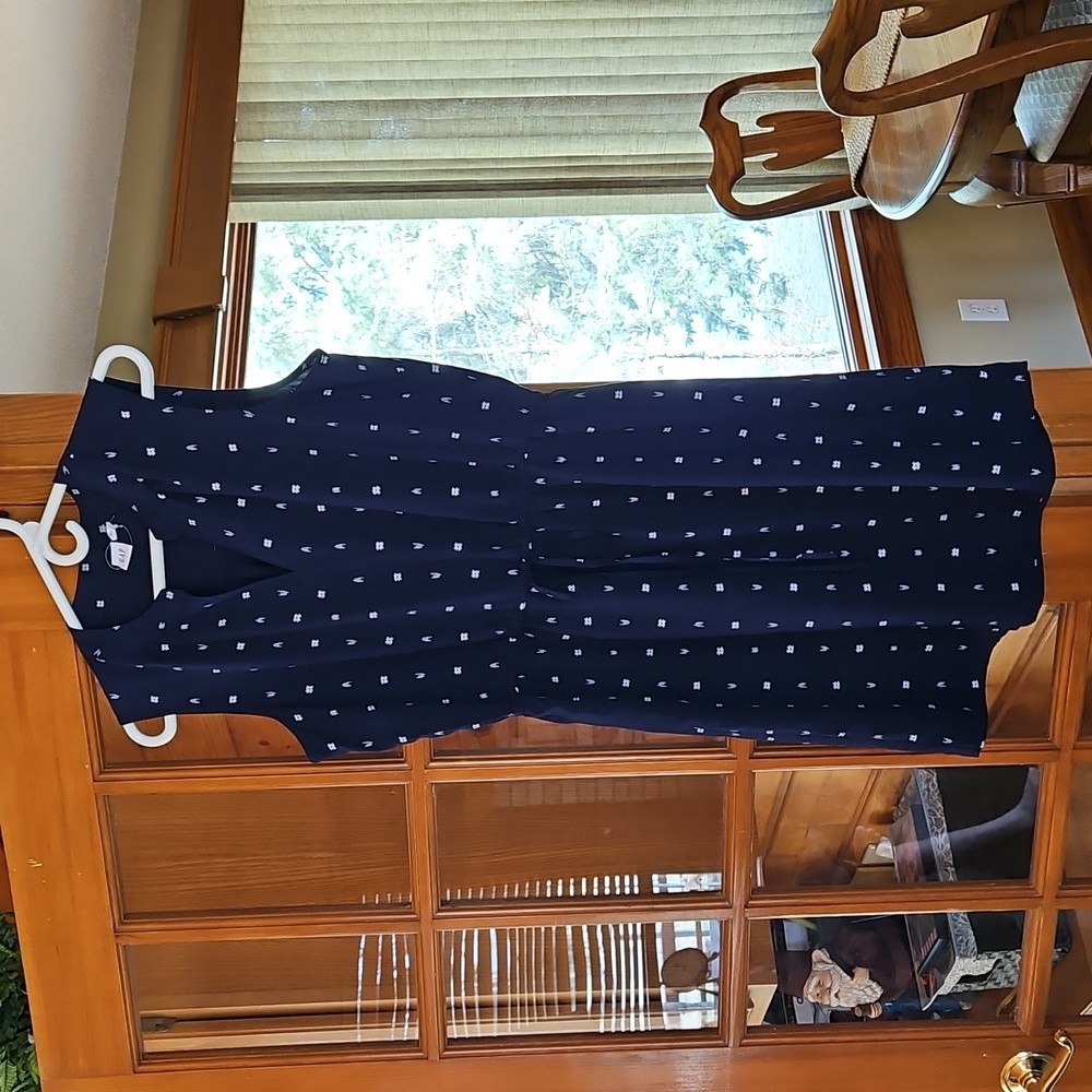 Navy Blue Sleeveless Dress